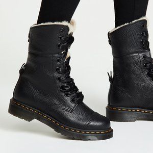 Dr. Martens Aimilita Faux Fur Leather Boots